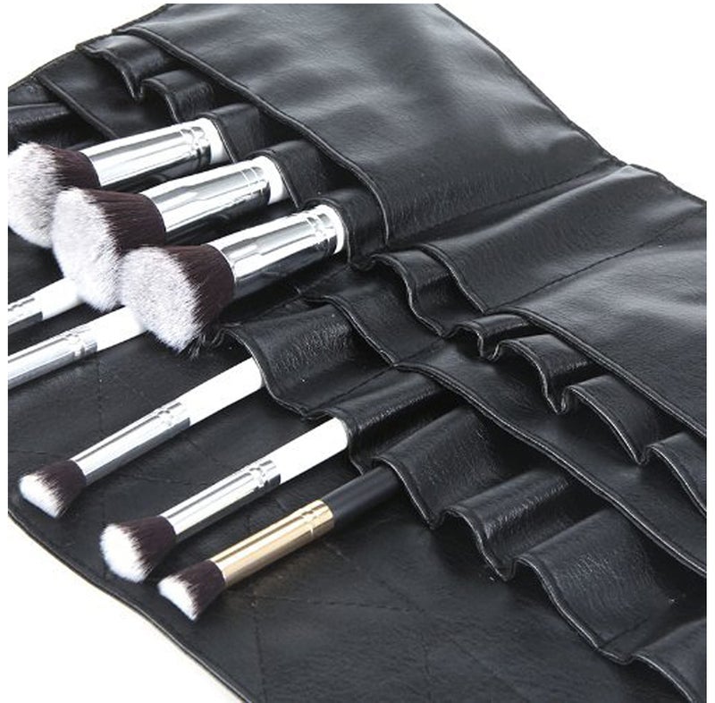 Comicfs Makeup Brush Bag A1 Professional Cosmetic Holder 28 Pockets Organizer Apron with Artist Belt Strap/Belt Light Weight - Image 4